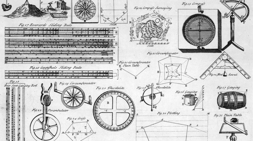 footer background surveying history